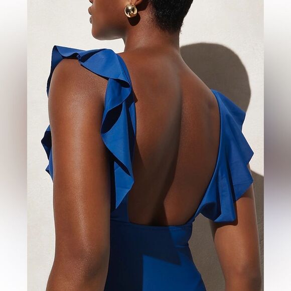 J Crew Swim 20 One Piece Blue - Picture 3 of 8